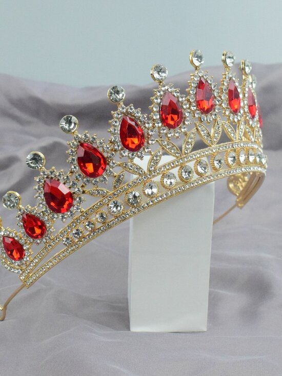 Birthday Rhinestone Crowns Headband for Women
